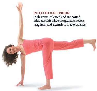 Rotated Half Moon and the Hips