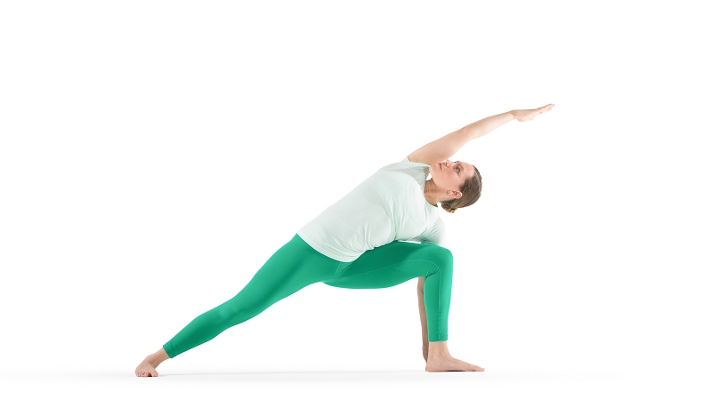 Extended side angle pose