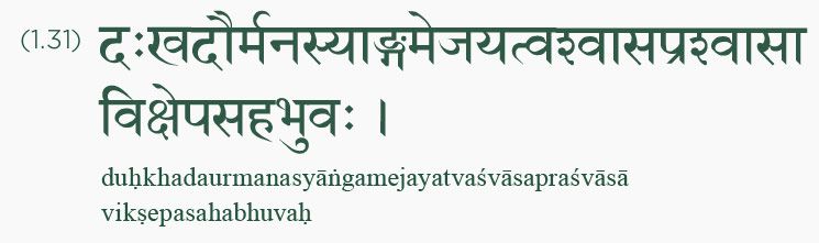 Yoga Sutra 1.31