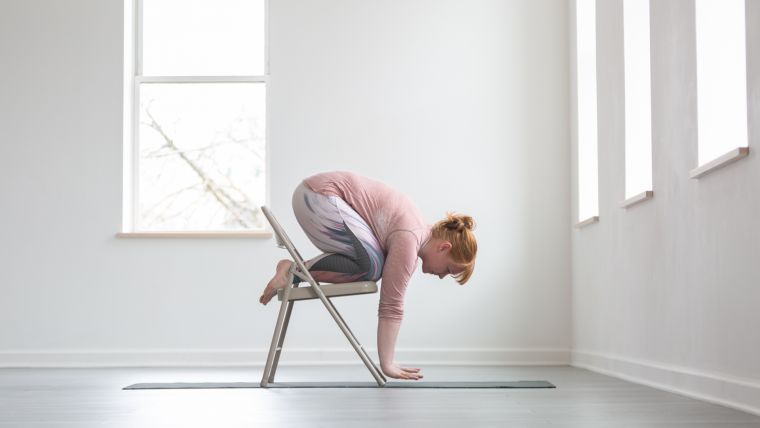 chair-supported-crow-pose-practice