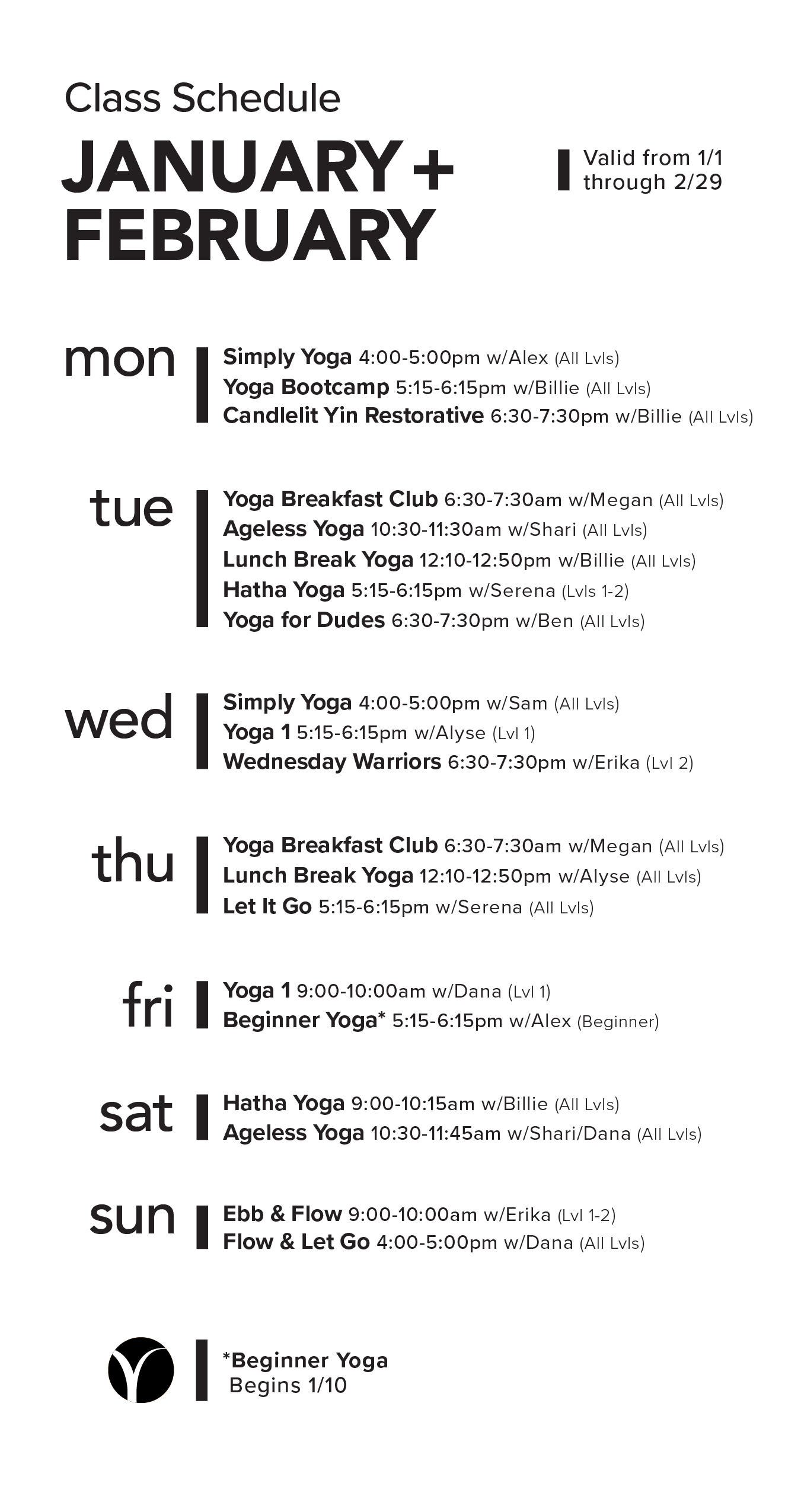Ebb And Flow Yoga Schedule Blog Dandk